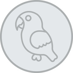 Parrot Vector Icon Design