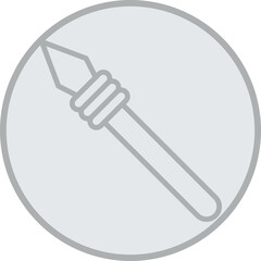 Javelin Spear Vector Icon Design
