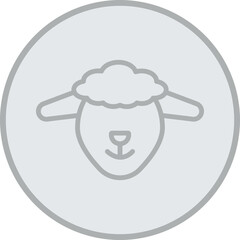Sheep Vector Icon Design