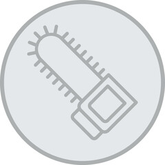 Chainsaw Vector Icon Design