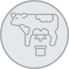 Milking Vector Icon Design