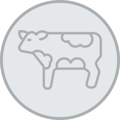 Cow Vector Icon Design