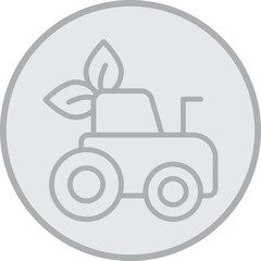 Tractor Vector Icon Design