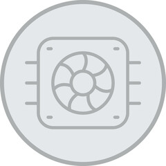 Cooling Fan Vector Icon Design