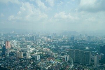 Obraz premium View of Kuala Lumpur from a high-rise building