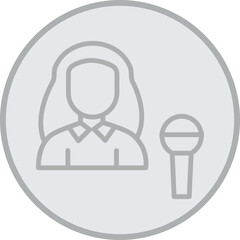 Presenter Vector Icon Design