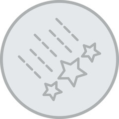 Shooting Stars Vector Icon Design