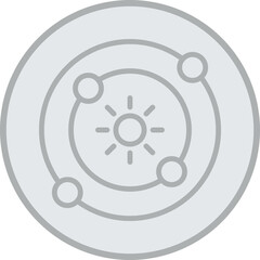 Solar System Vector Icon Design