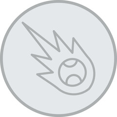 Meteor Vector Icon Design