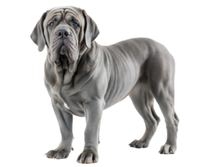 Mastino Napoletano, Neapolitan Mastiff, Bulldog,Italian Mastiff isolated on a white background