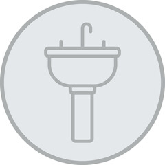 Sink Vector Icon Design