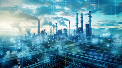 Obraz premium steampunk city
