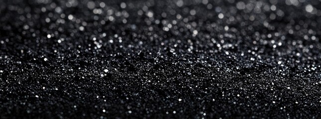 Black Sand Beach Texture: Close-Up Macro Photography