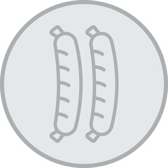 Sausages Vector Icon Design