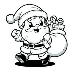 Obraz premium Cheerful Christmas on the Go