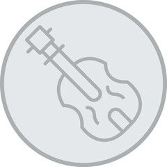 Violin Vector Icon Design