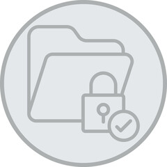 Folder Permissions Vector Icon Design