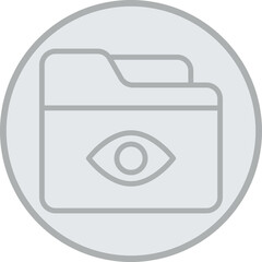 Folder Preview Vector Icon Design