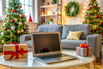 christmas tree with presents