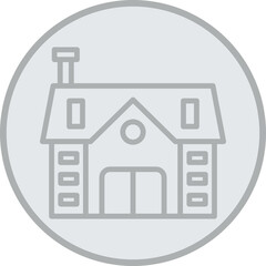Bungalow Vector Icon Design