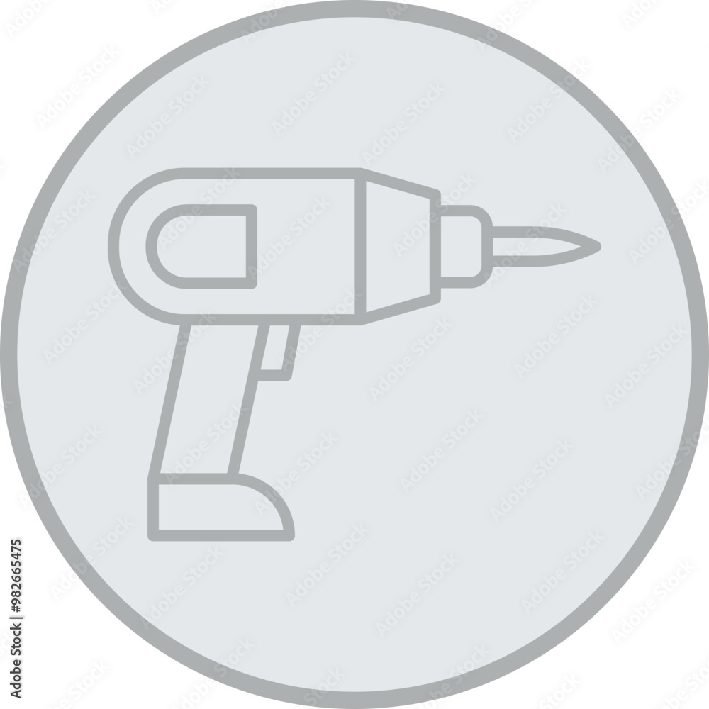 Poster drill icon design