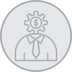 Financial Consultant Icon Design