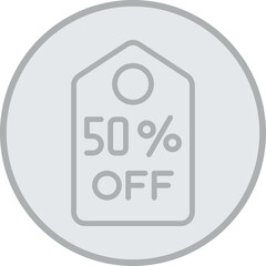 50 % Off Icon Design