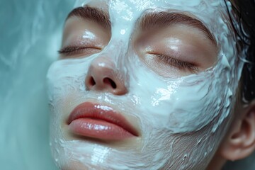 Fototapeta premium Home face and hair mask , ai
