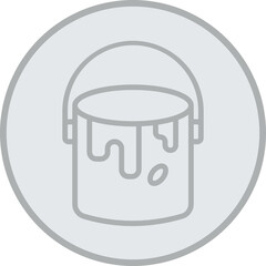 Paint Bucket Vector Icon Design