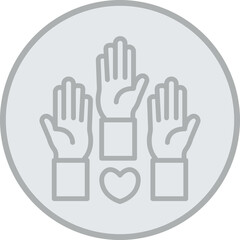 Fototapeta premium Volunteering Vector Icon Design