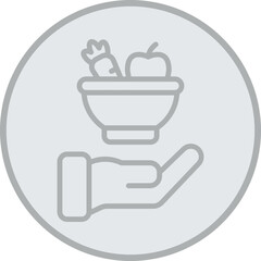 Give Food Vector Icon Design