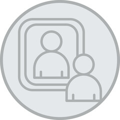 Self Reflection Vector Icon Design