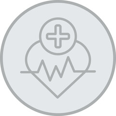 Heart Beat Vector Icon Design