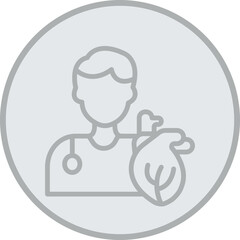 Cardiologist Vector Icon Design