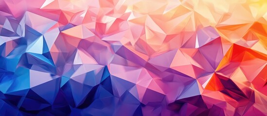 Fototapeta premium Low Poly Triangular Design Background