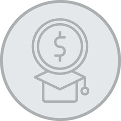 Education Cost Icon Design