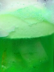 メロンソーダのアップ