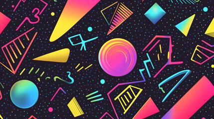 Colorful vector pattern illustration of seamless alphabet map design
