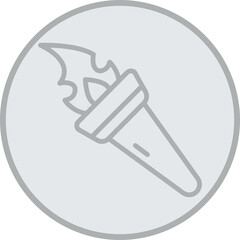 Fire Torch Icon Design