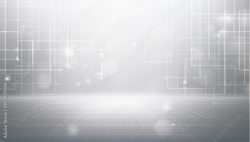 Poster a bright, modern abstract background featuring soft lights and grid patterns, ideal for digital desi