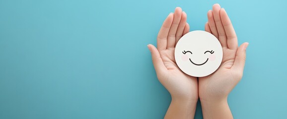 Smiling Face in Hands: A Symbol of Happiness and Joy