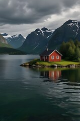 Fototapeta premium lake in the mountains