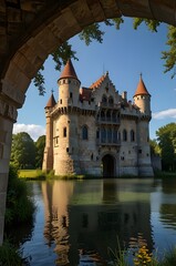 Obraz premium the castle in the country
