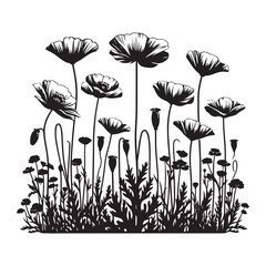 california flower clipart vector design,awesome california flower svg,high resolution printable california flower artwork