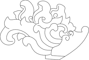 Vector sketch illustration silhouette design icon logo symbol engraving classic vintage ethnic traditional 