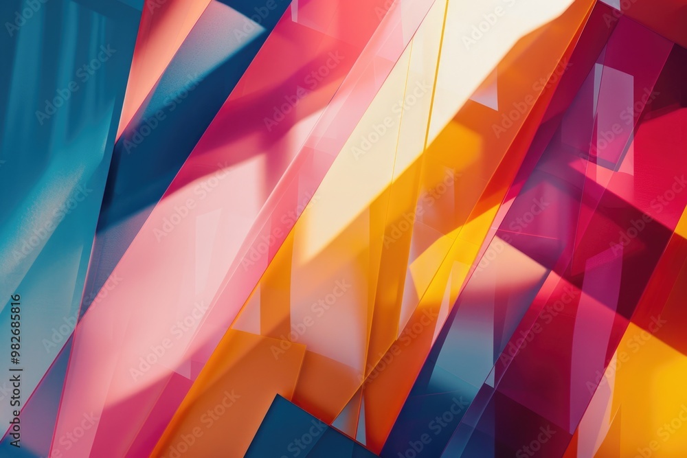 Poster Close-up view of a colorful wall with various hues and textures
