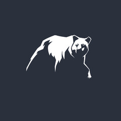 Walking Bear Silhouette