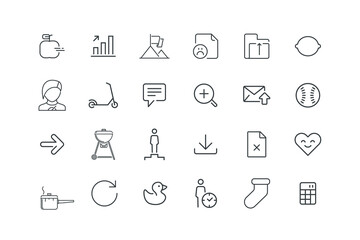 Business, finance, seo, shopping, logistics icon, set of icons for web design, vector illustration