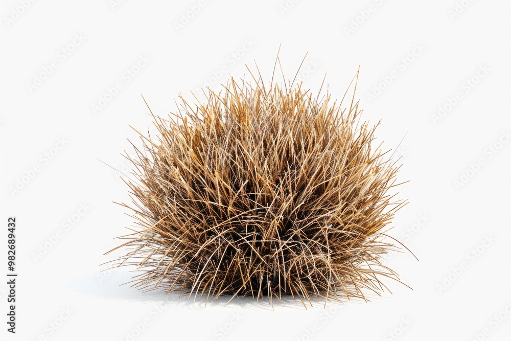 Poster a small bundle of grass on a plain white background, ideal for illustrations and designs