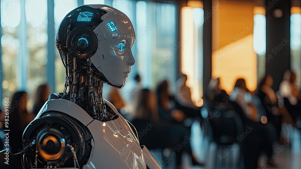 Poster a digital business transformation keynote discussing innovative trends in ai and automation
